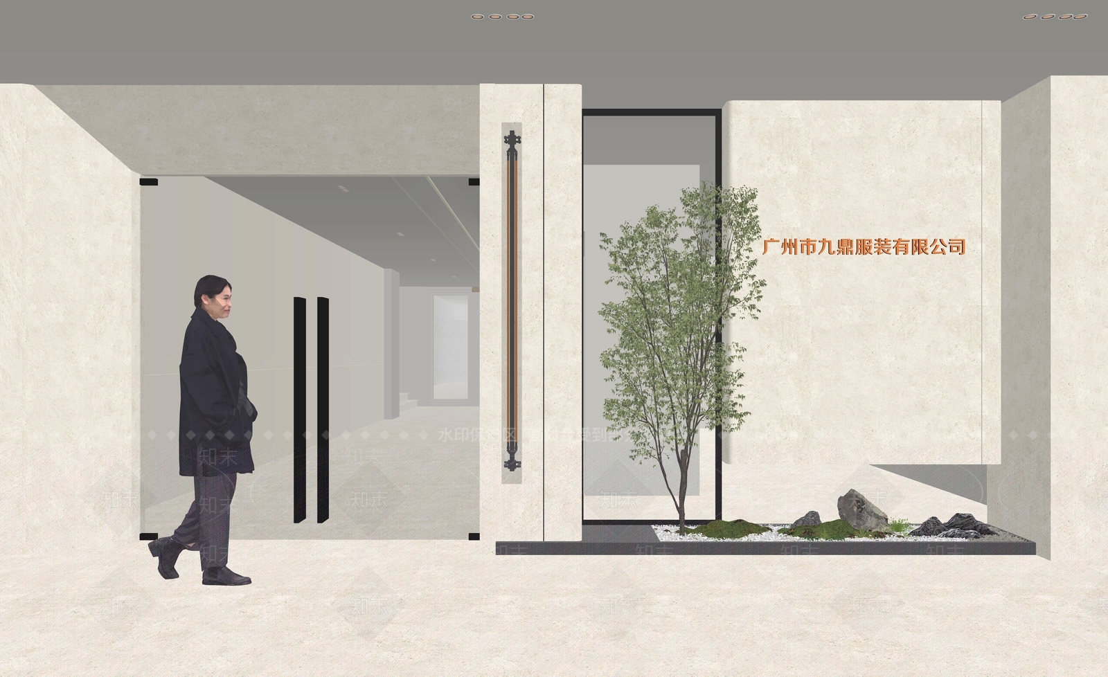 现代办公景观SU模型下载【ID:1189897611】