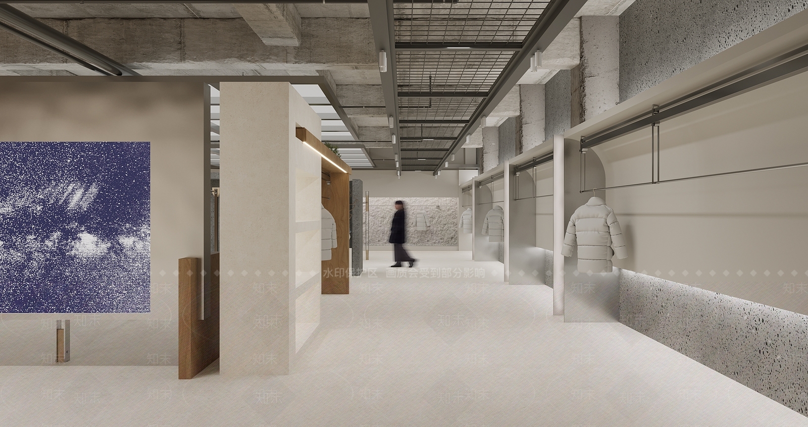 现代工业服装店SU模型下载【ID:1189899702】