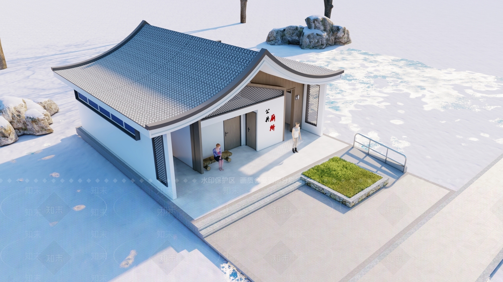现代小公建SU模型下载【ID:1189899765】