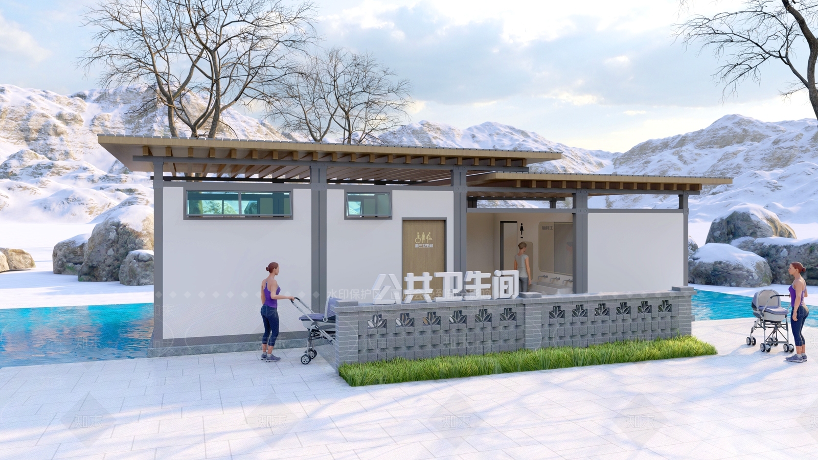 现代小公建SU模型下载【ID:1189899822】
