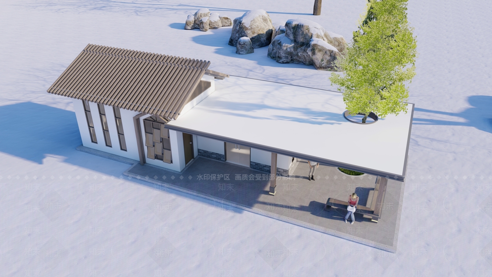 现代小公建SU模型下载【ID:1189899869】