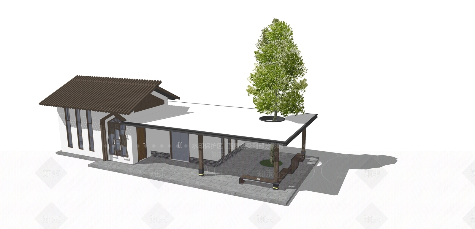 现代小公建SU模型下载【ID:1189899869】