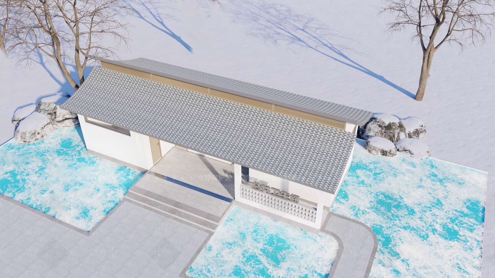 现代小公建SU模型下载【ID:1189900523】