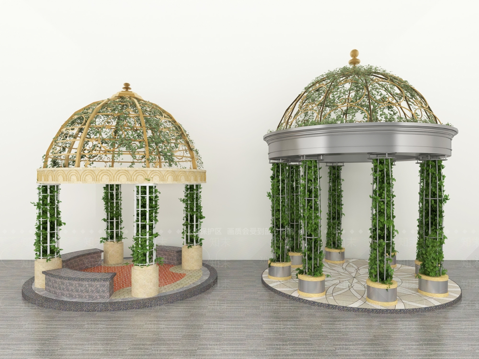 欧式亭子SU模型下载【ID:1189901955】