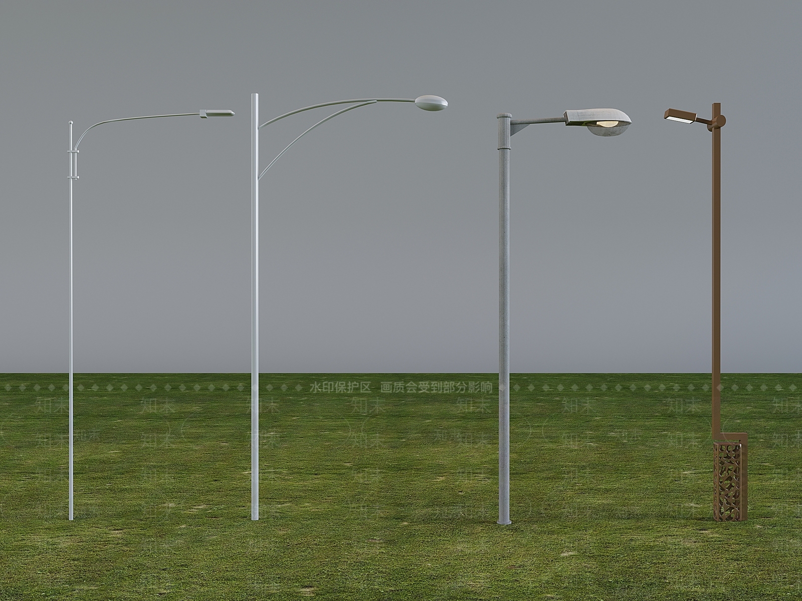 现代路灯3D模型下载【ID:1189905143】