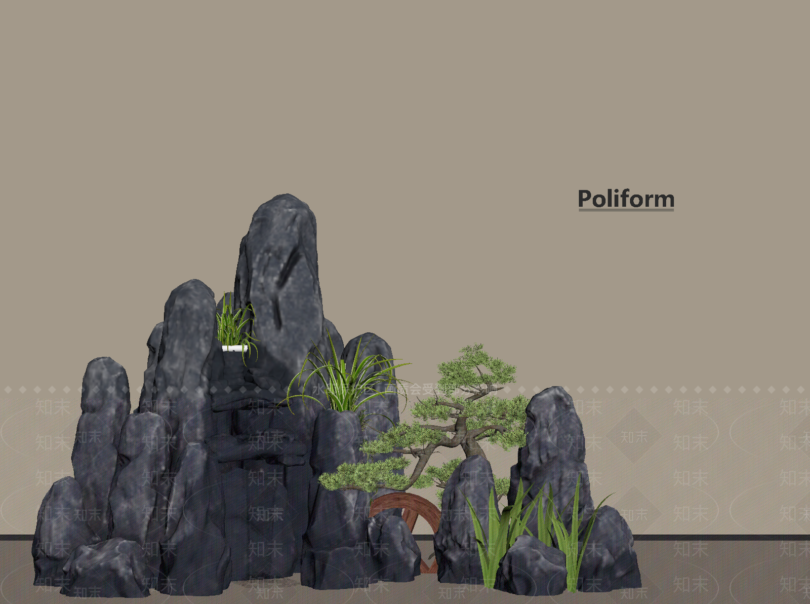 现代小区景观SU模型下载【ID:1189906459】