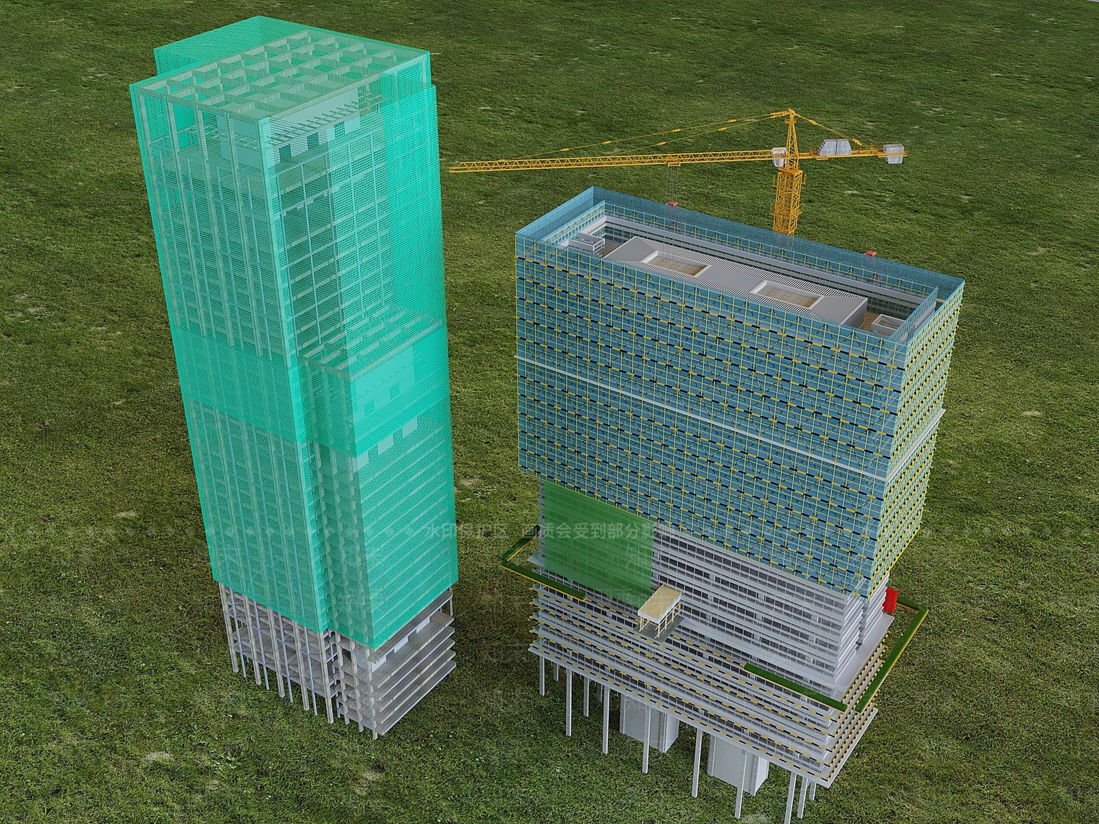 现代办公楼3D模型下载【ID:1189911212】