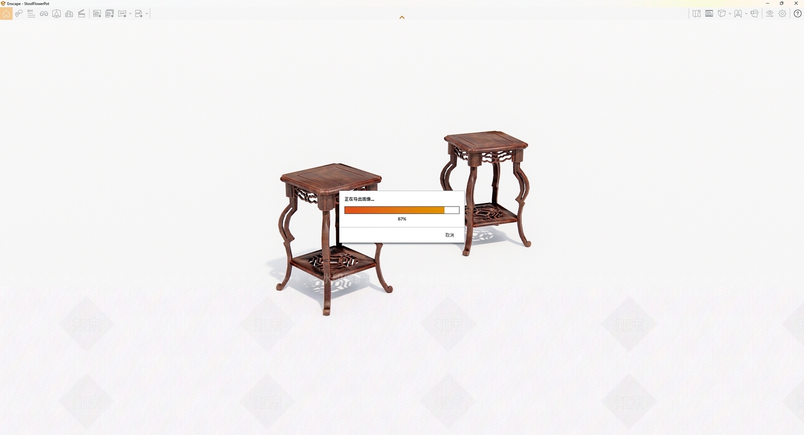 中式其他凳子SU模型下载【ID:1189912429】