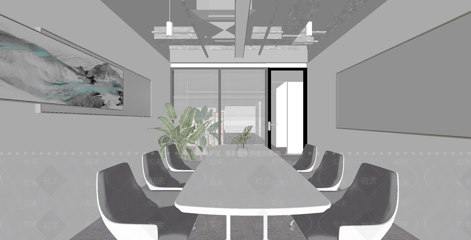 现代会议室SU模型下载【ID:1189914801】