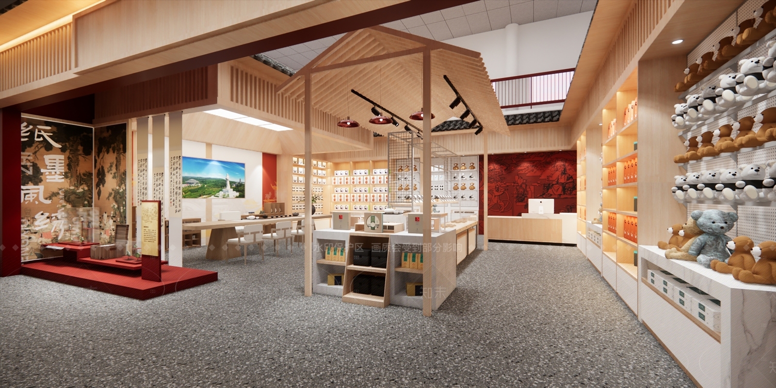新中式现代其他店铺SU模型下载【ID:1190098507】