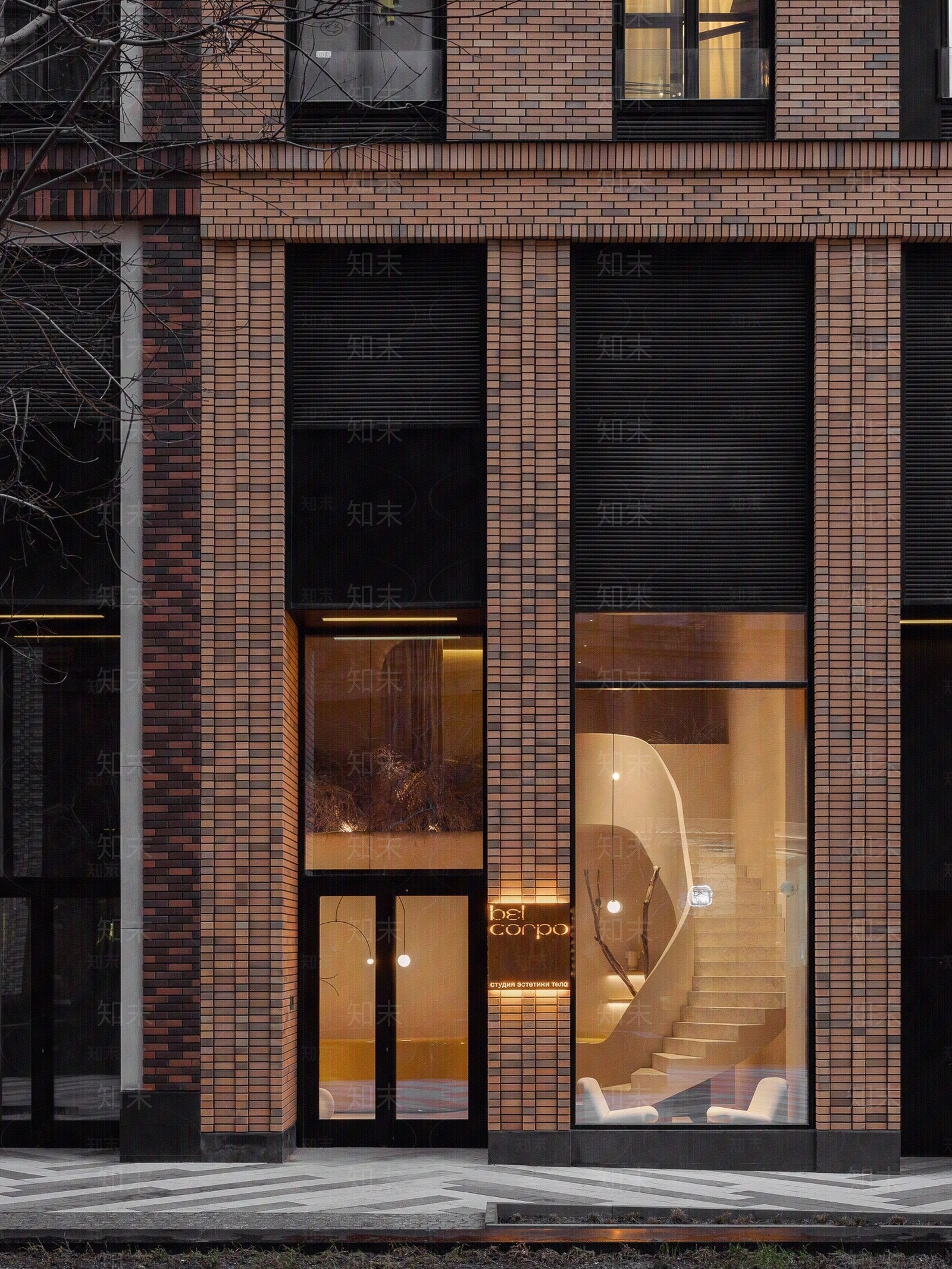 现代轻奢街道外景贴图下载【ID:1189916833】