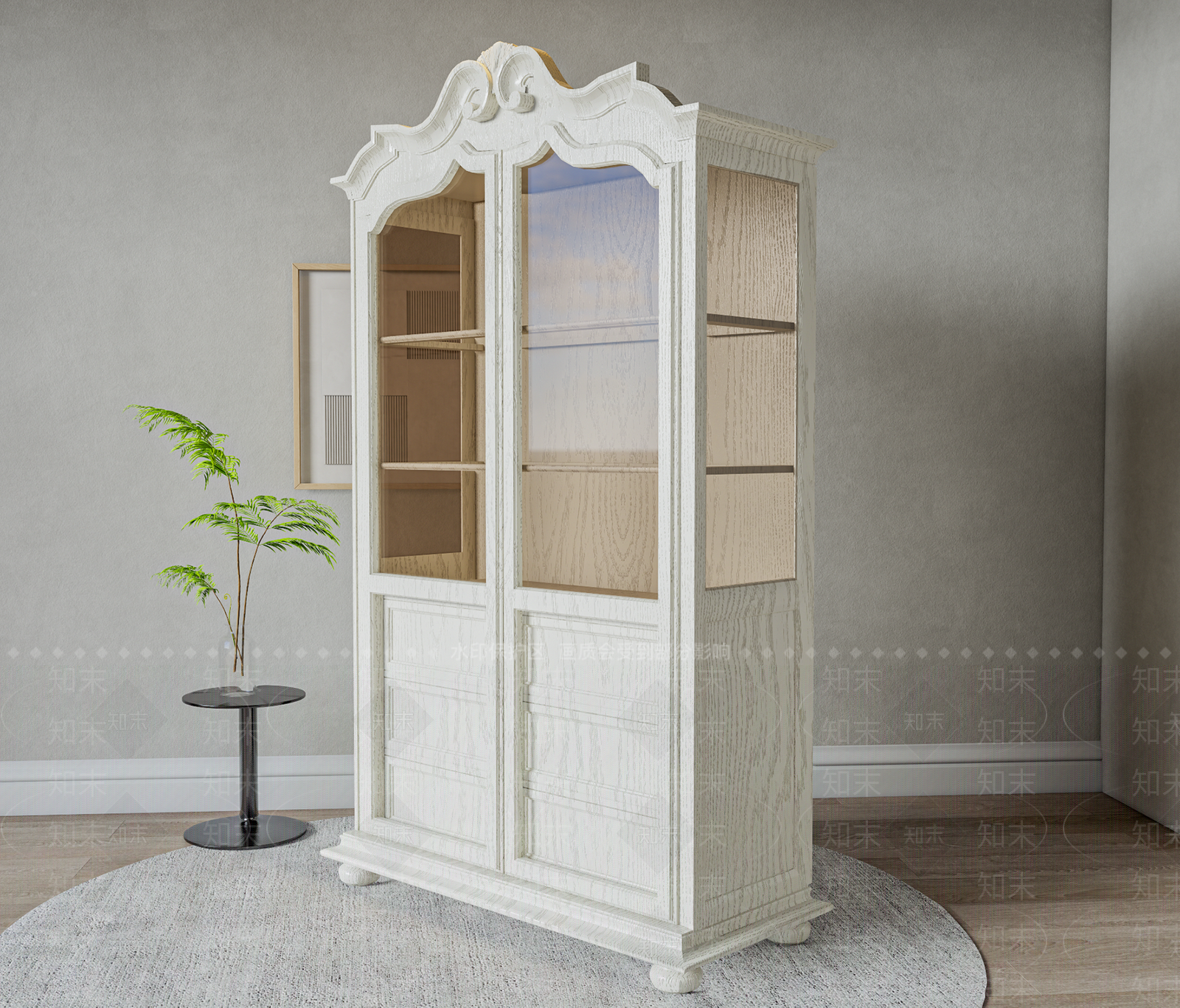 美式欧式酒柜SU模型下载【ID:1189917159】