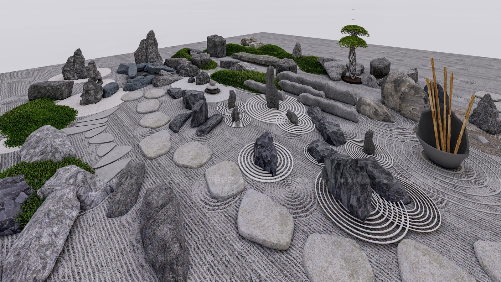 现代石头SU模型下载【ID:1189917148】