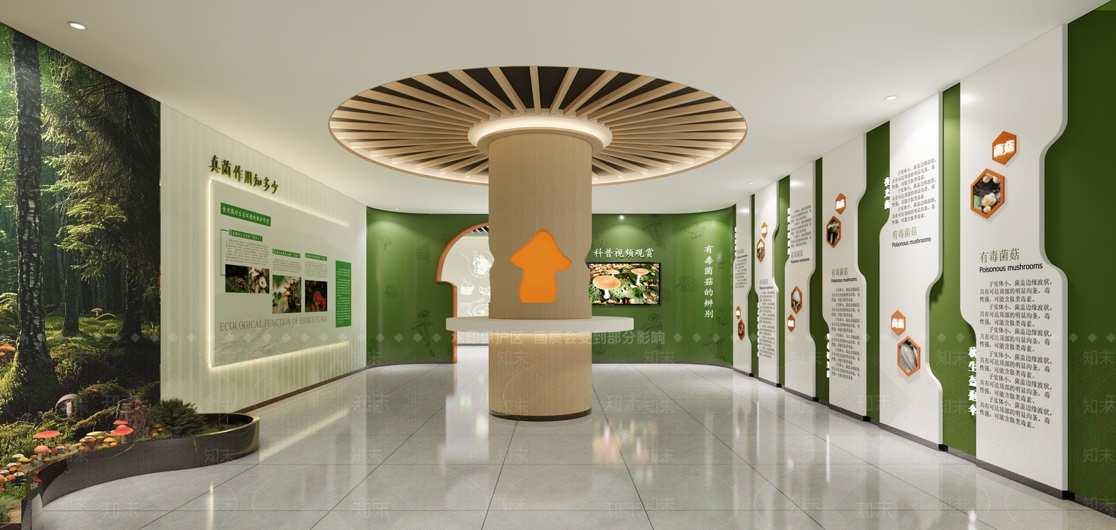 现代农业展厅SU模型下载【ID:1222225651】