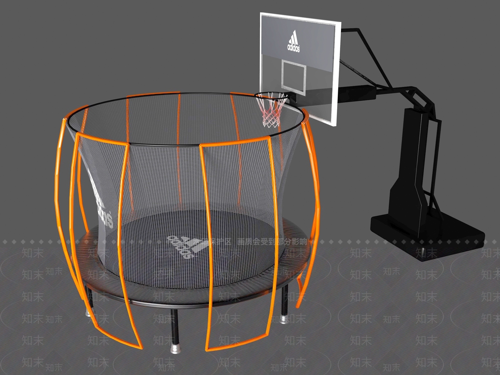 蹦床SU模型下载【ID:1189918818】