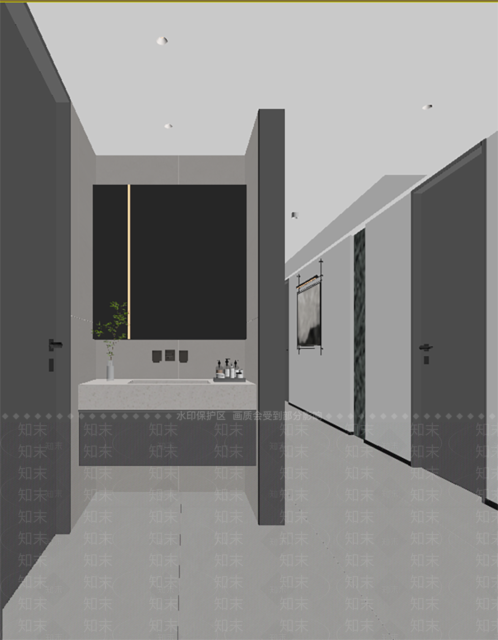 意式极简卫生间3D模型下载【ID:1189921057】