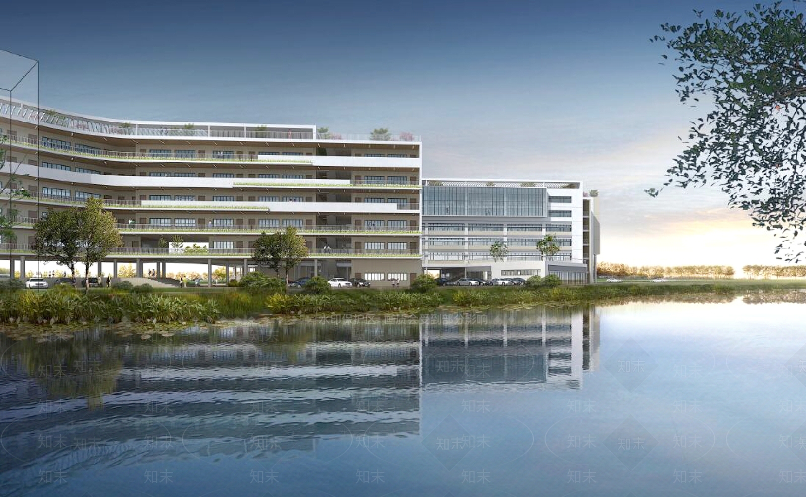 现代学校建筑SU模型下载【ID:1189922170】