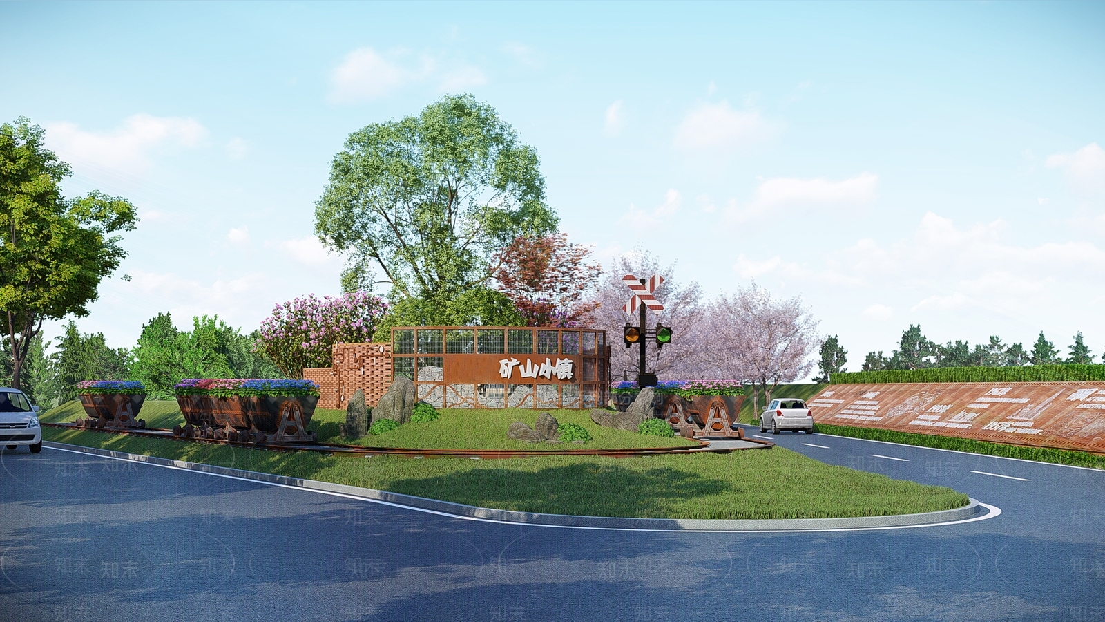 现代景观公园SU模型下载【ID:1189982284】