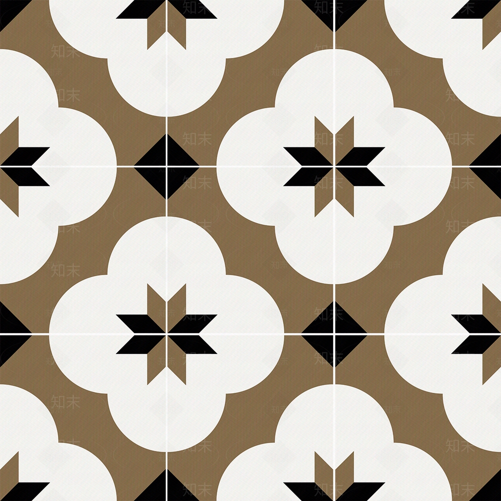 法式中古花纹砖贴图下载【ID:1189925513】