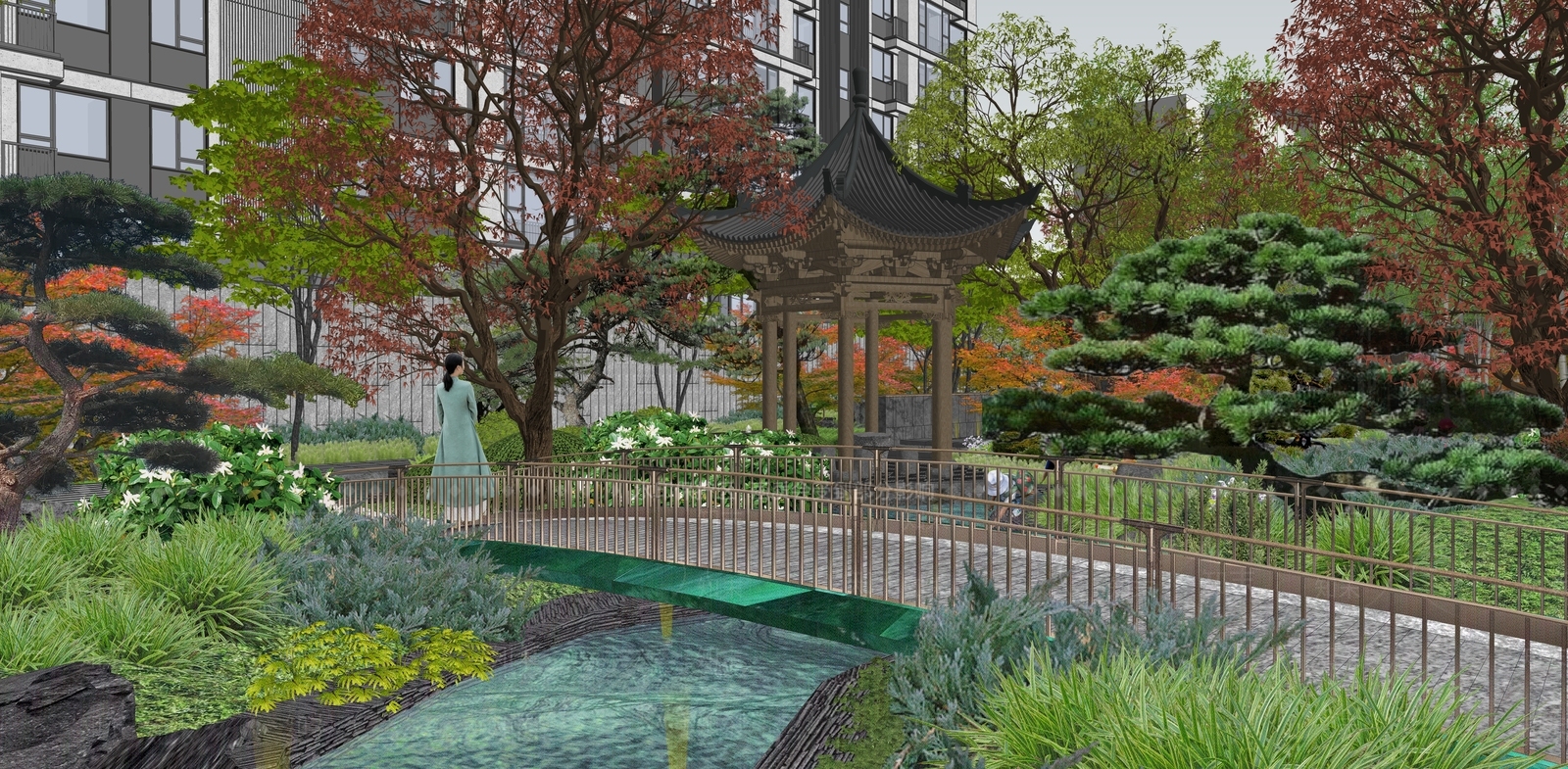 中式禅意亭子SU模型下载【ID:1189926115】
