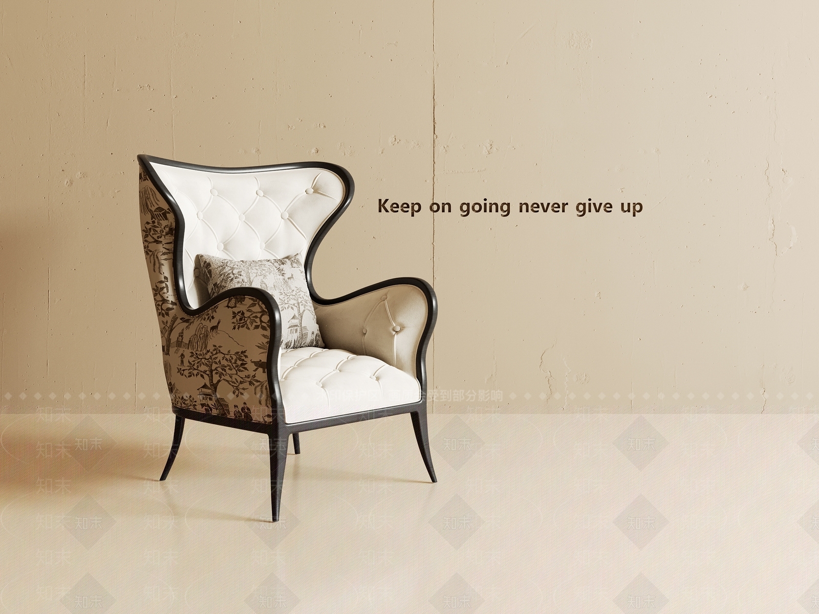 美式复古单人沙发3D模型下载【ID:1189927060】