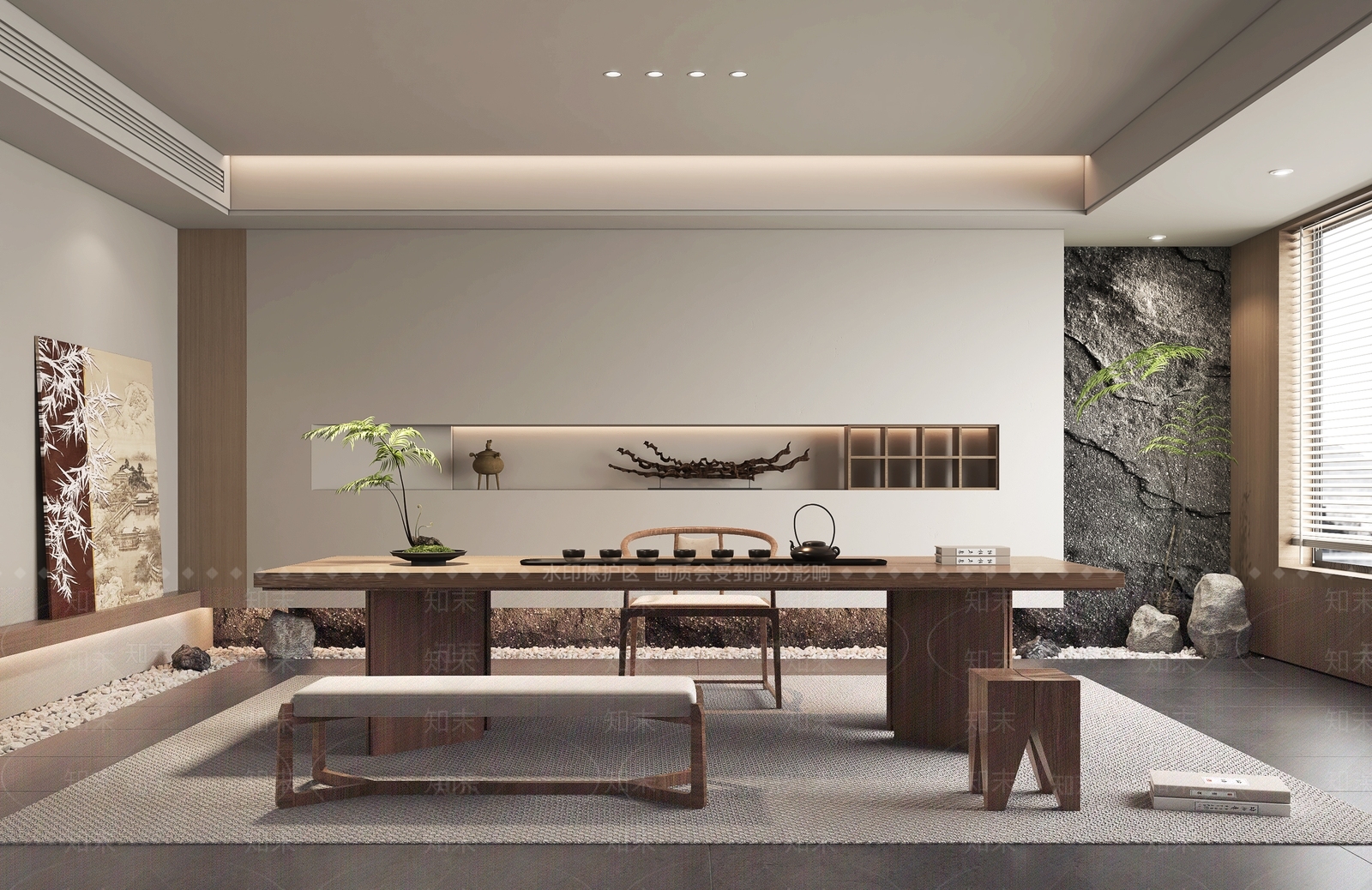 现代茶馆3D模型下载【ID:1189929124】