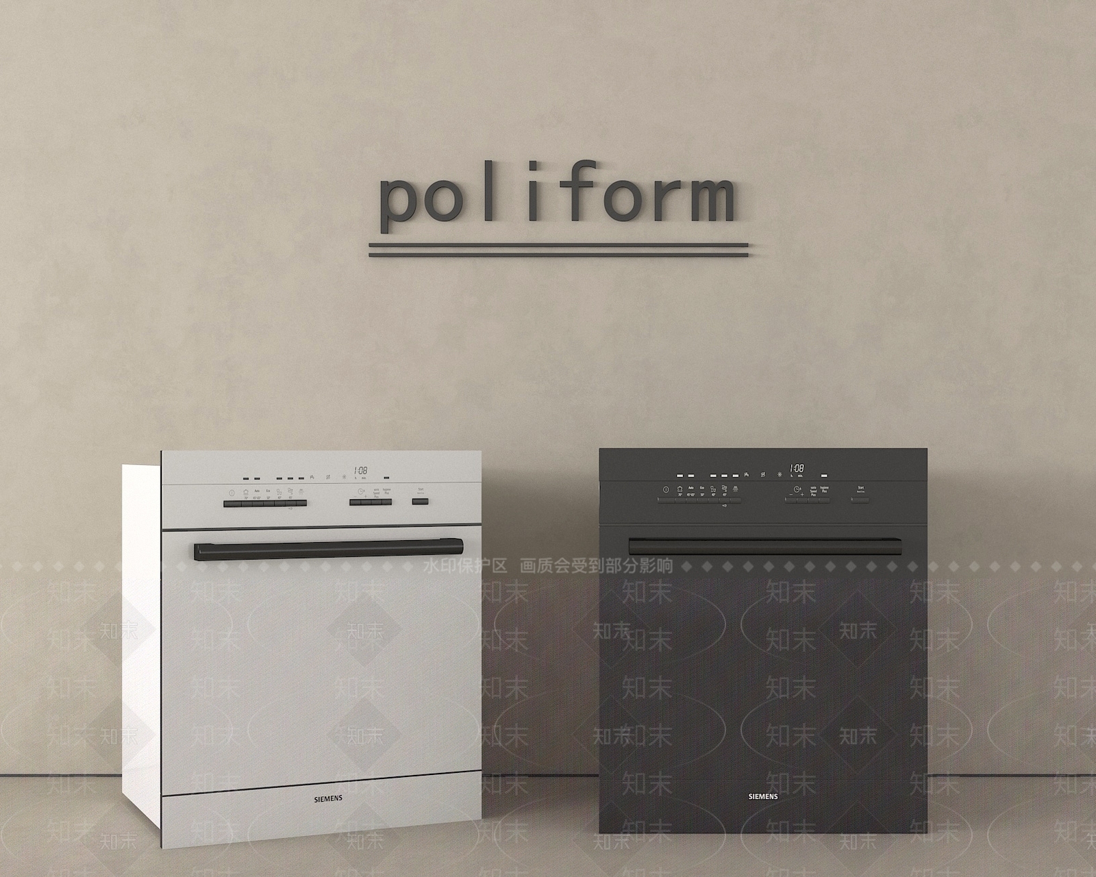 洗碗机SU模型下载【ID:1189936162】