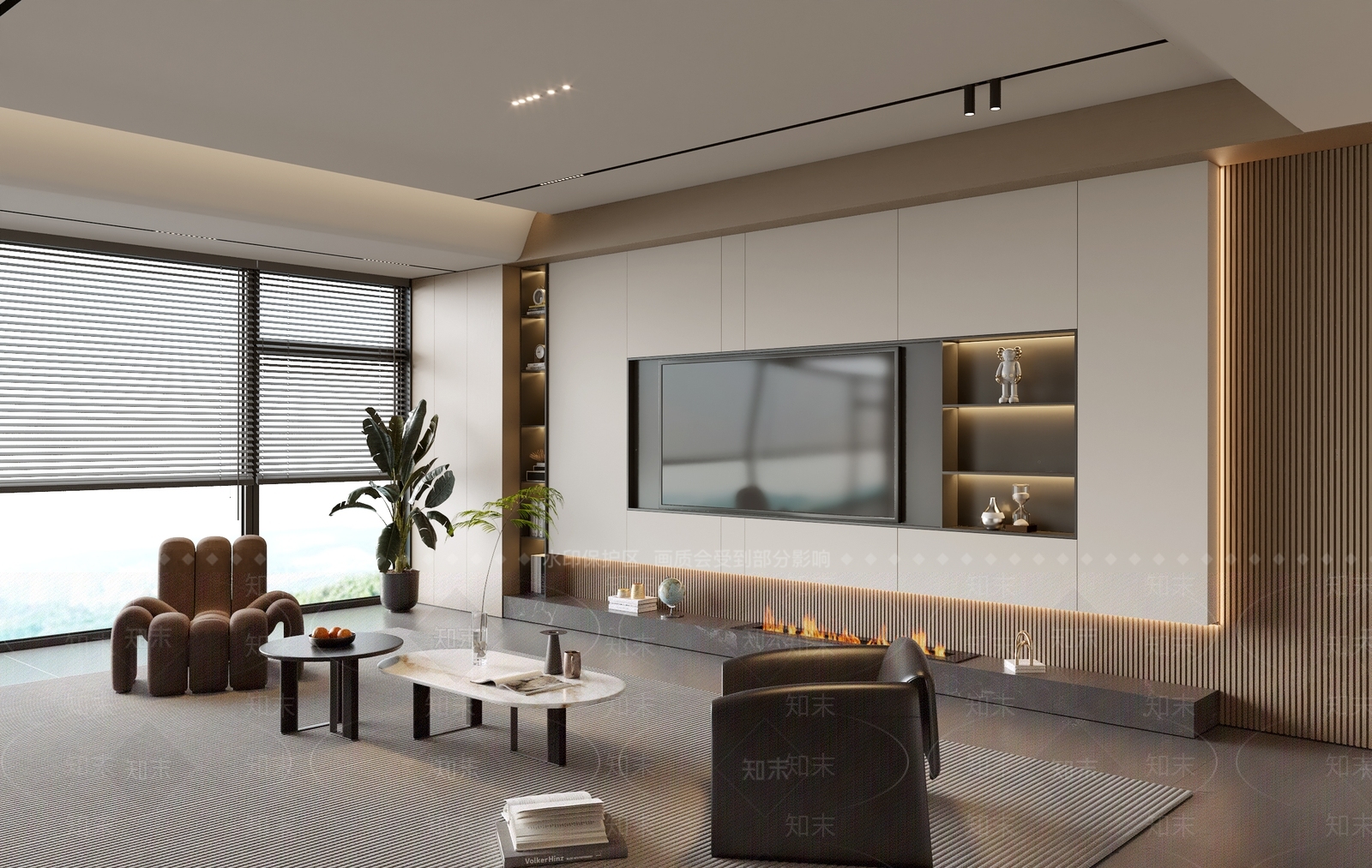 现代家居客厅SU模型下载【ID:1189936881】