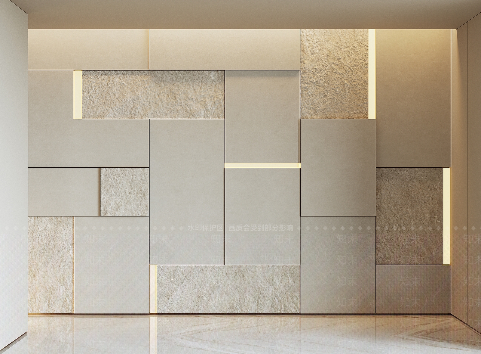 现代背景墙SU模型下载【ID:1189938759】