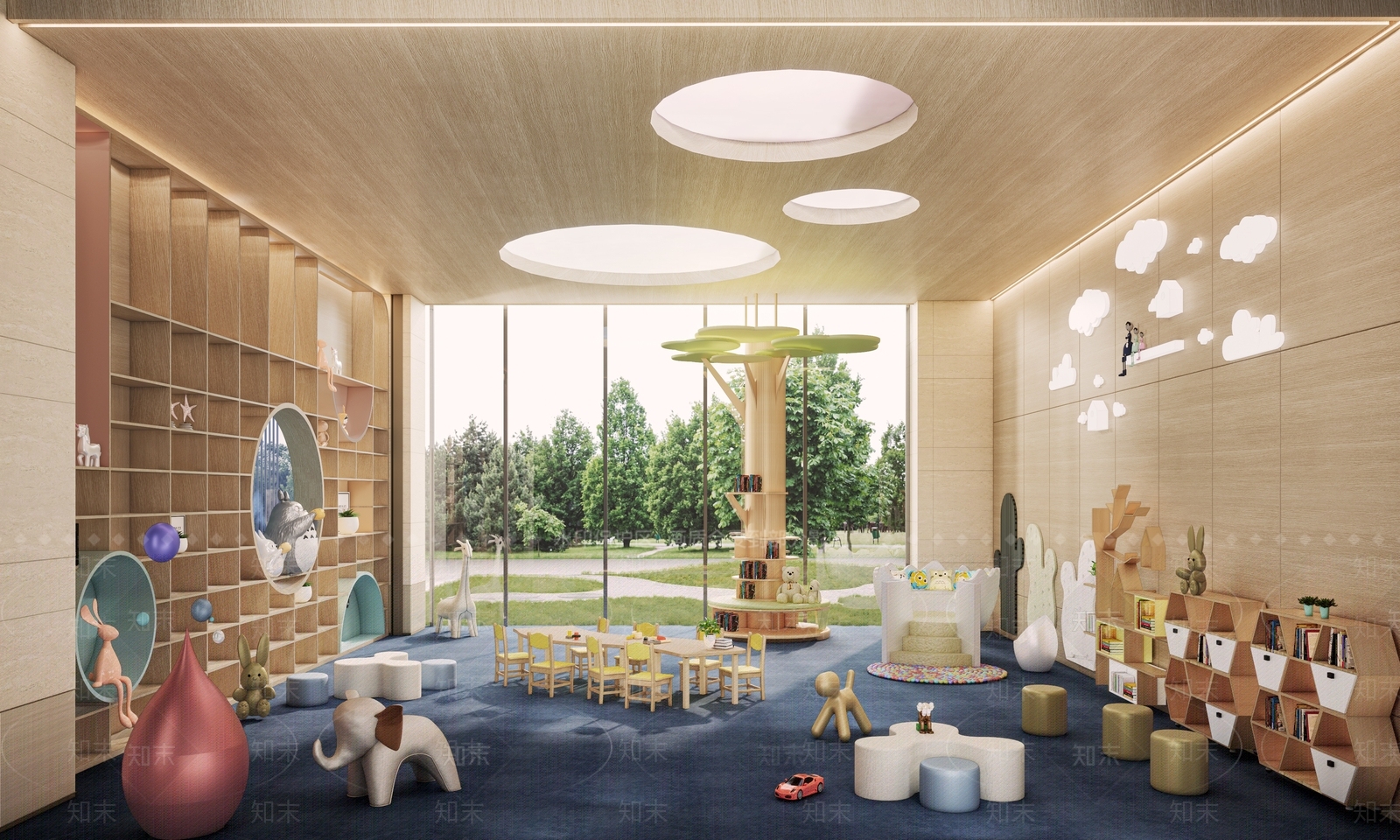 现代儿童活动空间SU模型下载【ID:1189939112】