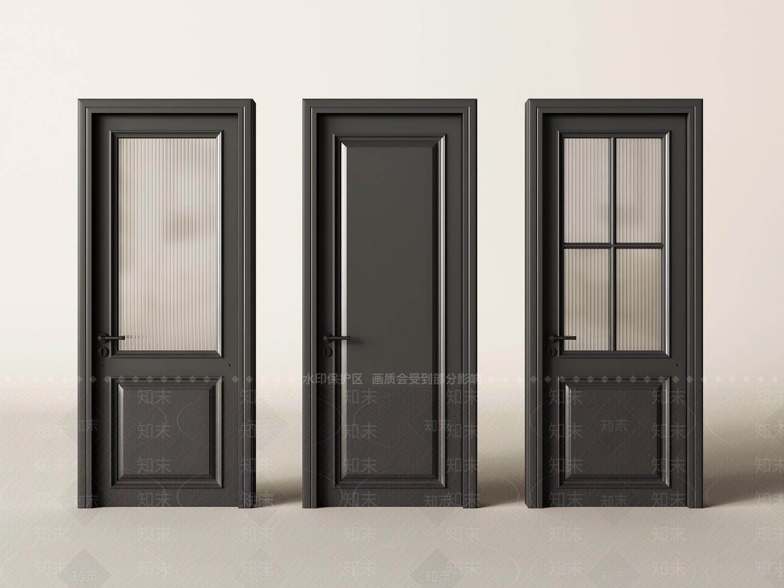 美式单开门3D模型下载【ID:1189940503】