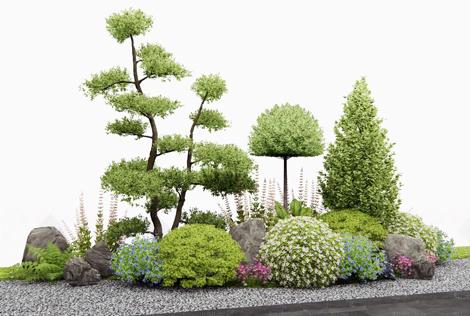 花坛3D模型下载【ID:1189940954】