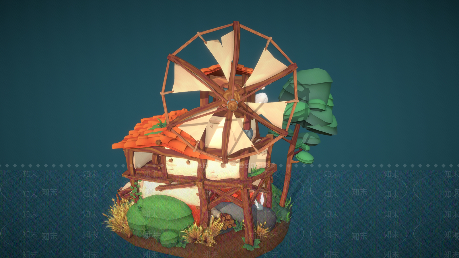 现代艺术风格建筑3D模型下载【ID:1189943075】