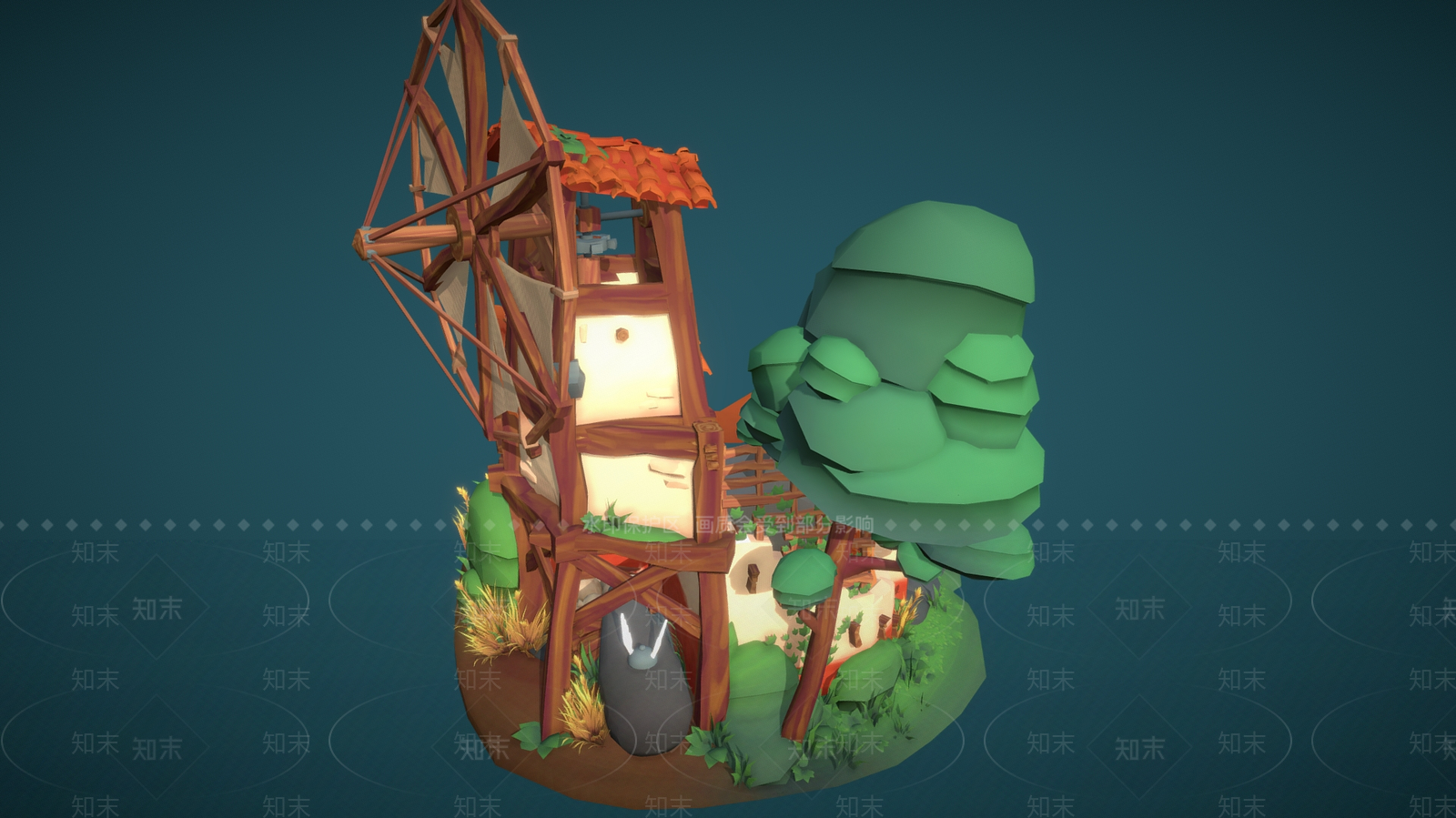 现代艺术风格建筑3D模型下载【ID:1189943075】