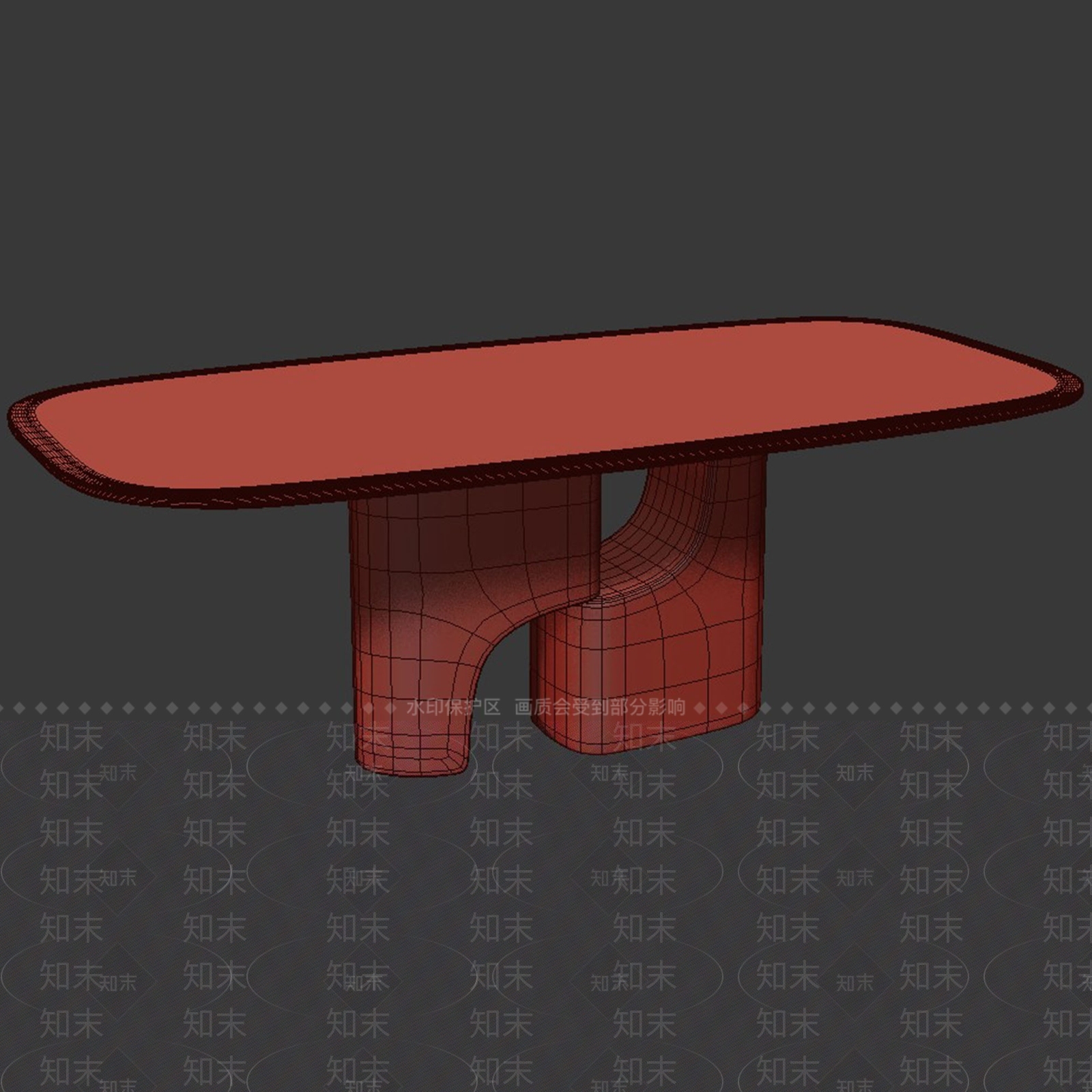 现代餐桌3D模型下载【ID:1189945881】