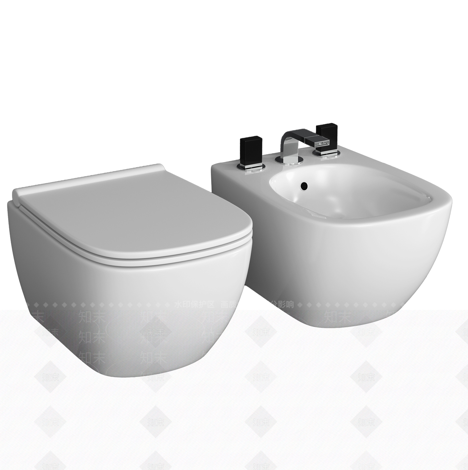 马桶3D模型下载【ID:1190557679】