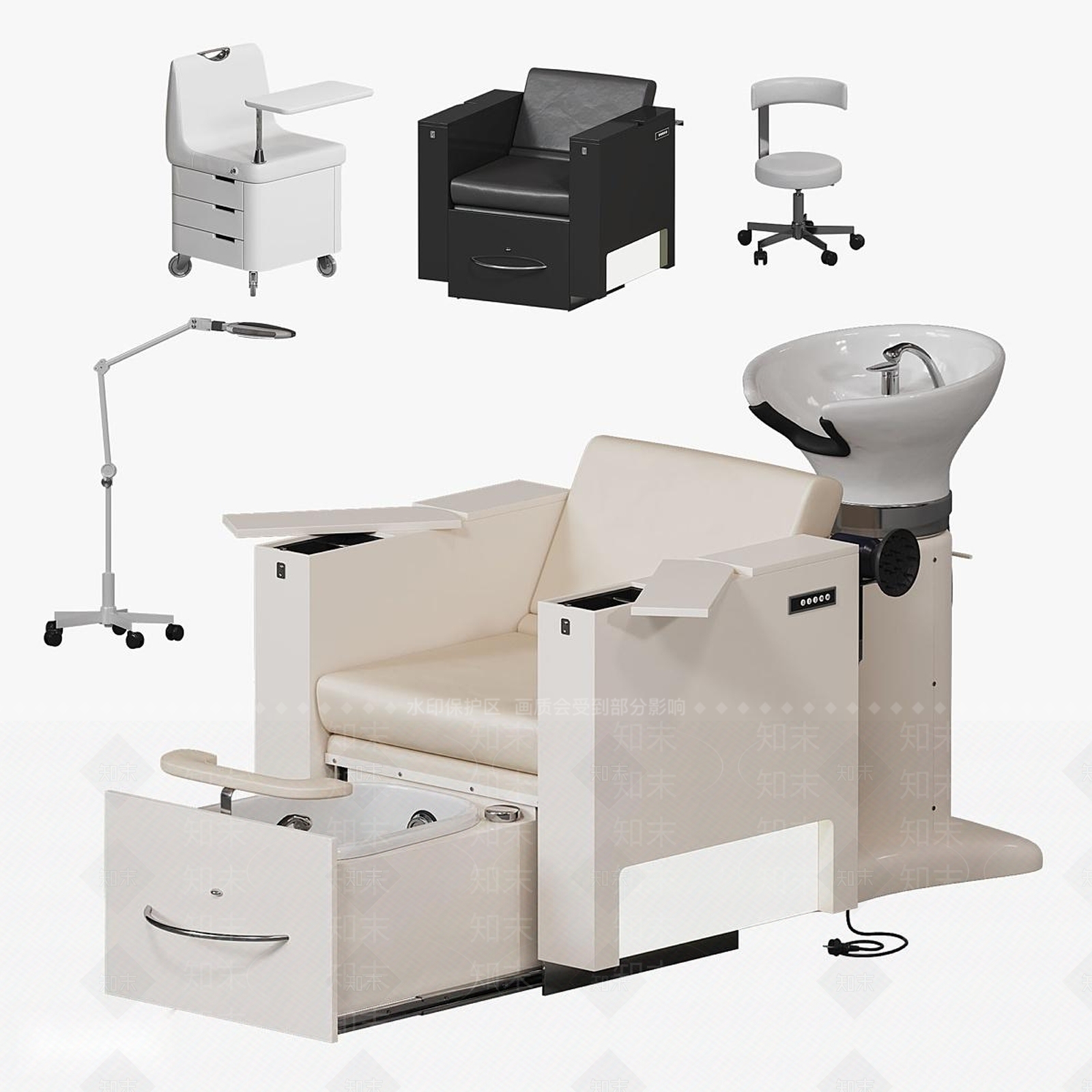 现代按摩椅3D模型下载【ID:1189950292】