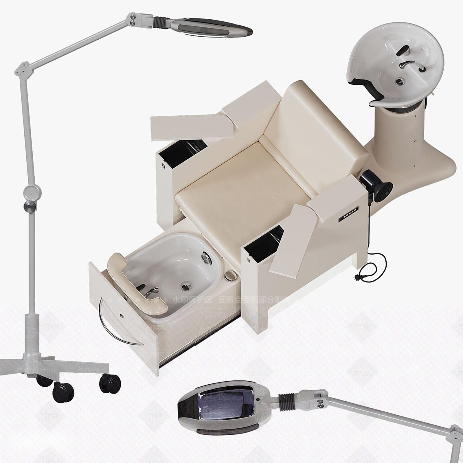 现代按摩椅3D模型下载【ID:1189950292】