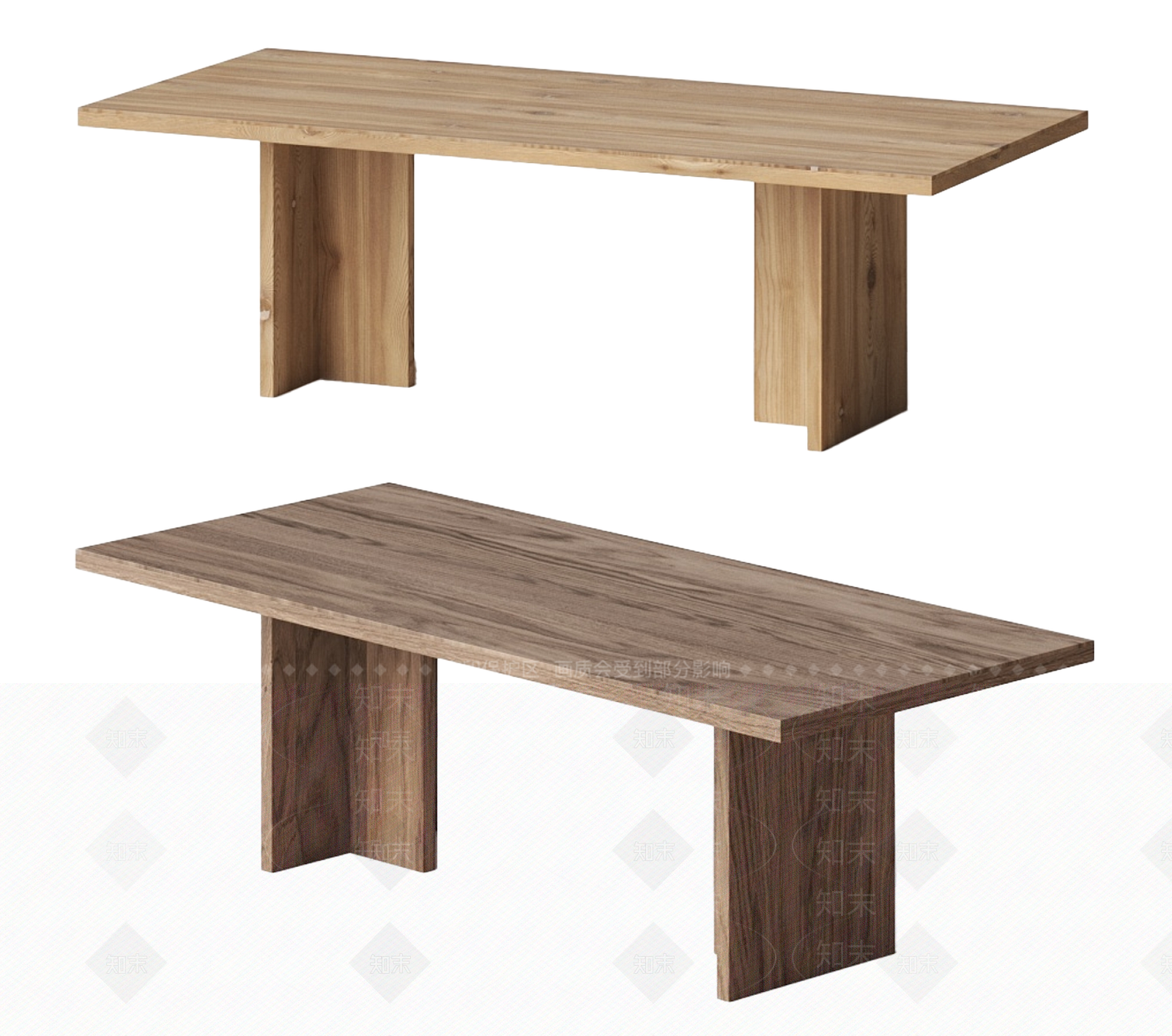 中式侘寂餐桌SU模型下载【ID:1189950576】