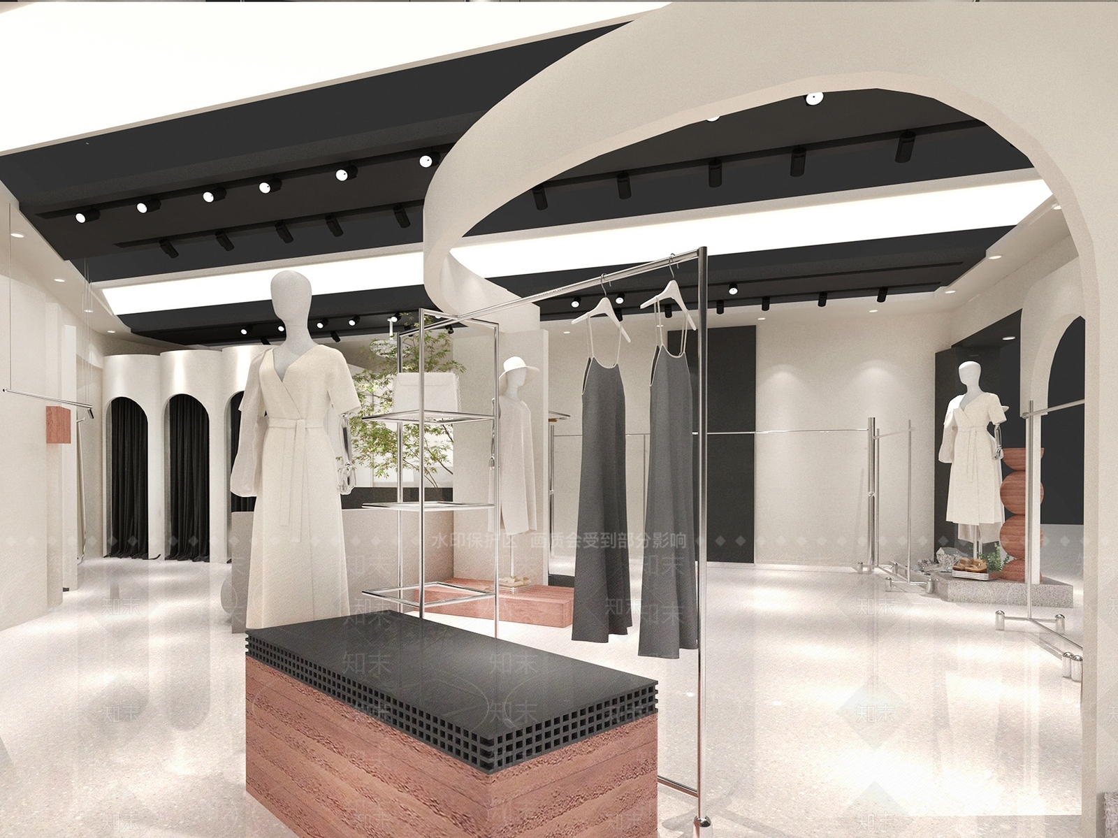 现代服装店3D模型下载【ID:1190195325】