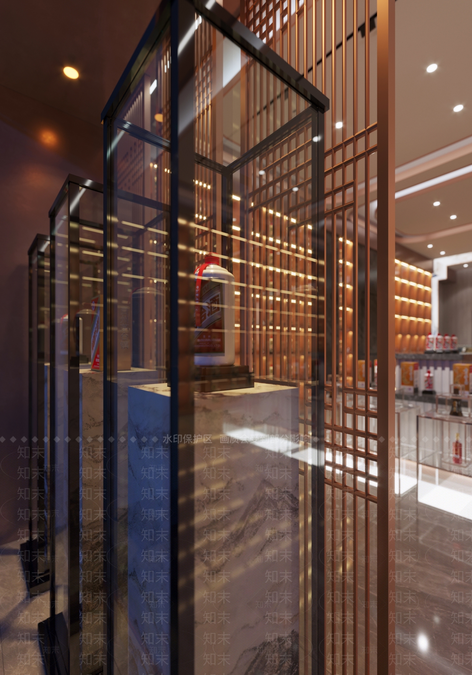 现代轻奢烟酒店3D模型下载【ID:1189953644】