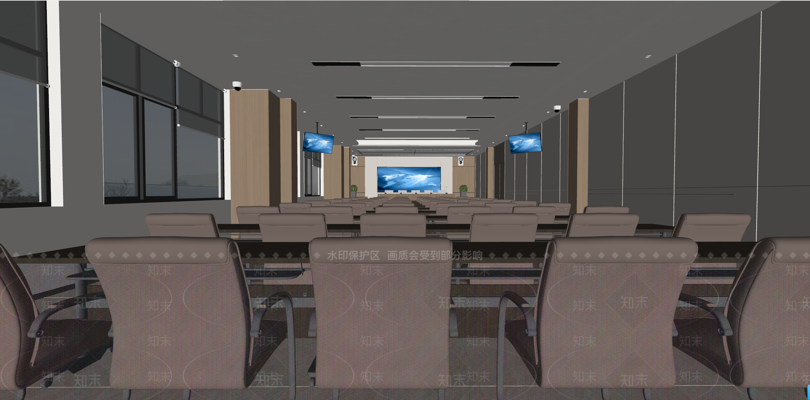现代会议室SU模型下载【ID:1189954251】