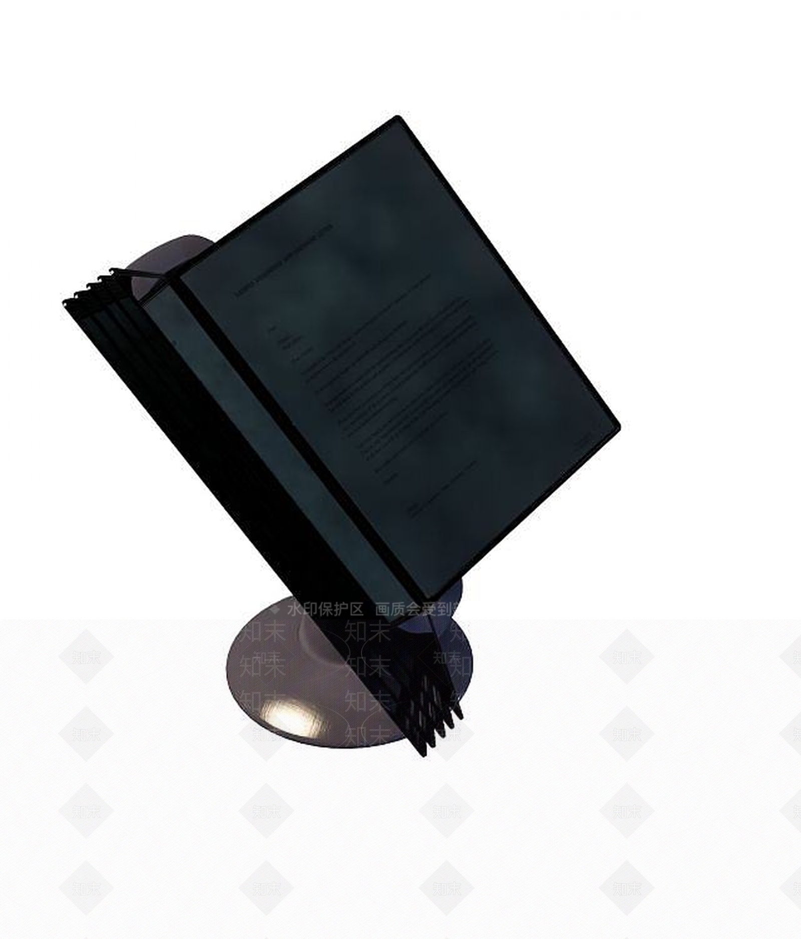 现代夹书架3D模型下载【ID:1189956361】