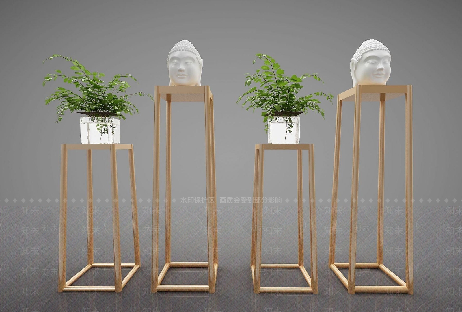 新中式风格家具3D模型下载【ID:1189956551】