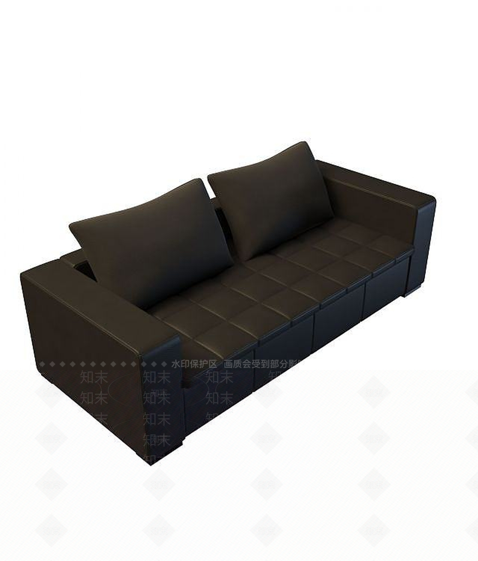 现代双人沙发3D模型下载【ID:1189956593】