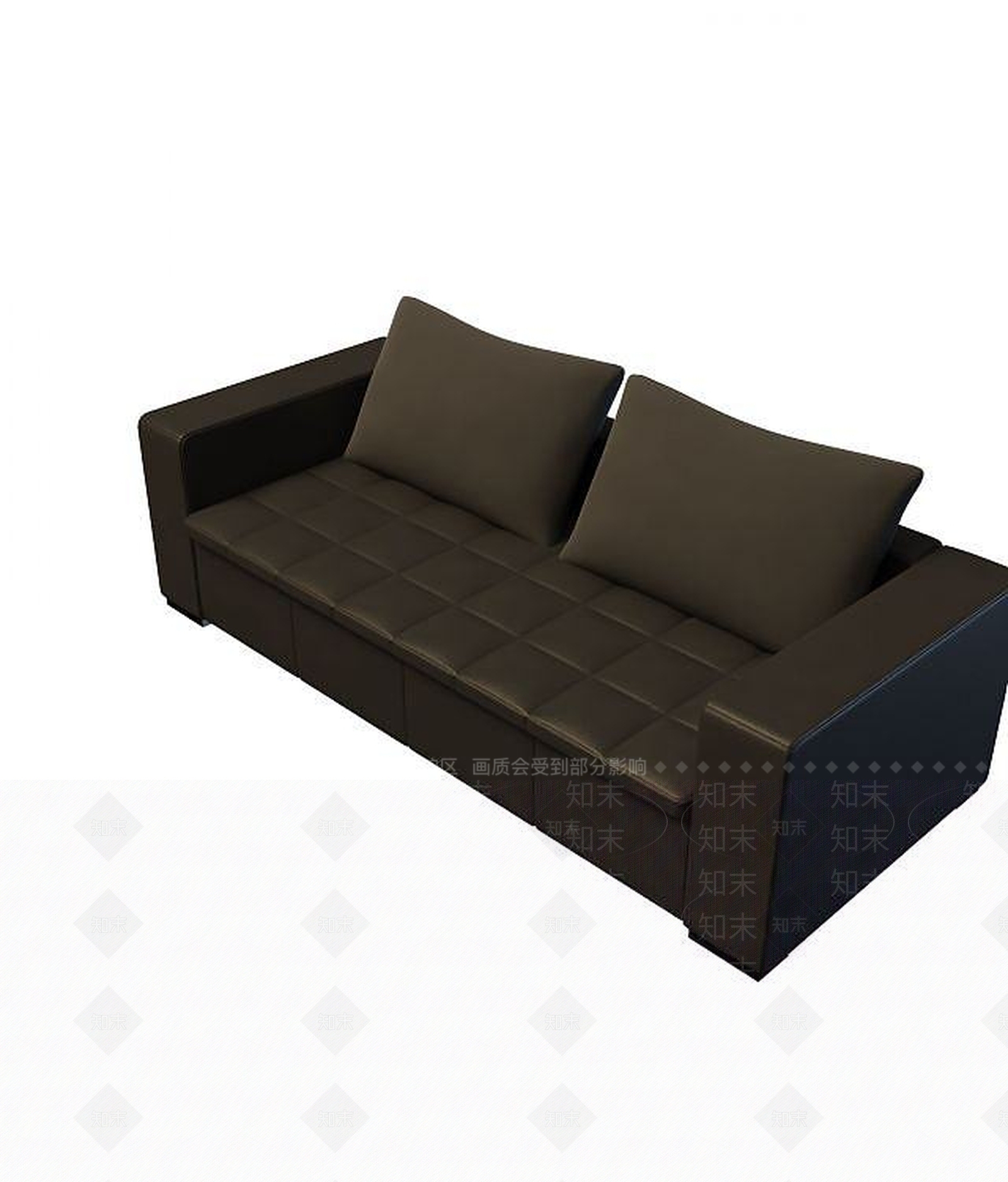 现代双人沙发3D模型下载【ID:1189956593】