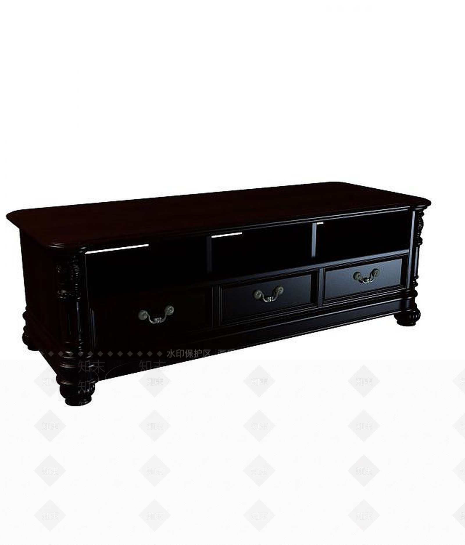 欧式古典欧式电视柜3D模型下载【ID:1189956568】