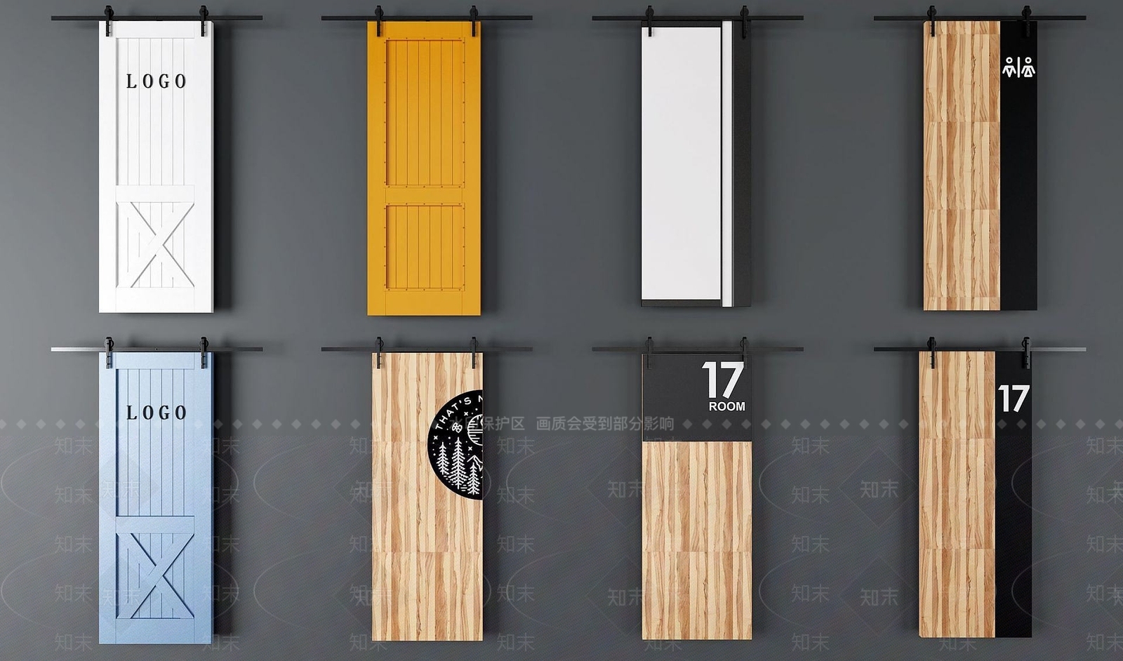 北欧移动门3D模型下载【ID:1189956856】