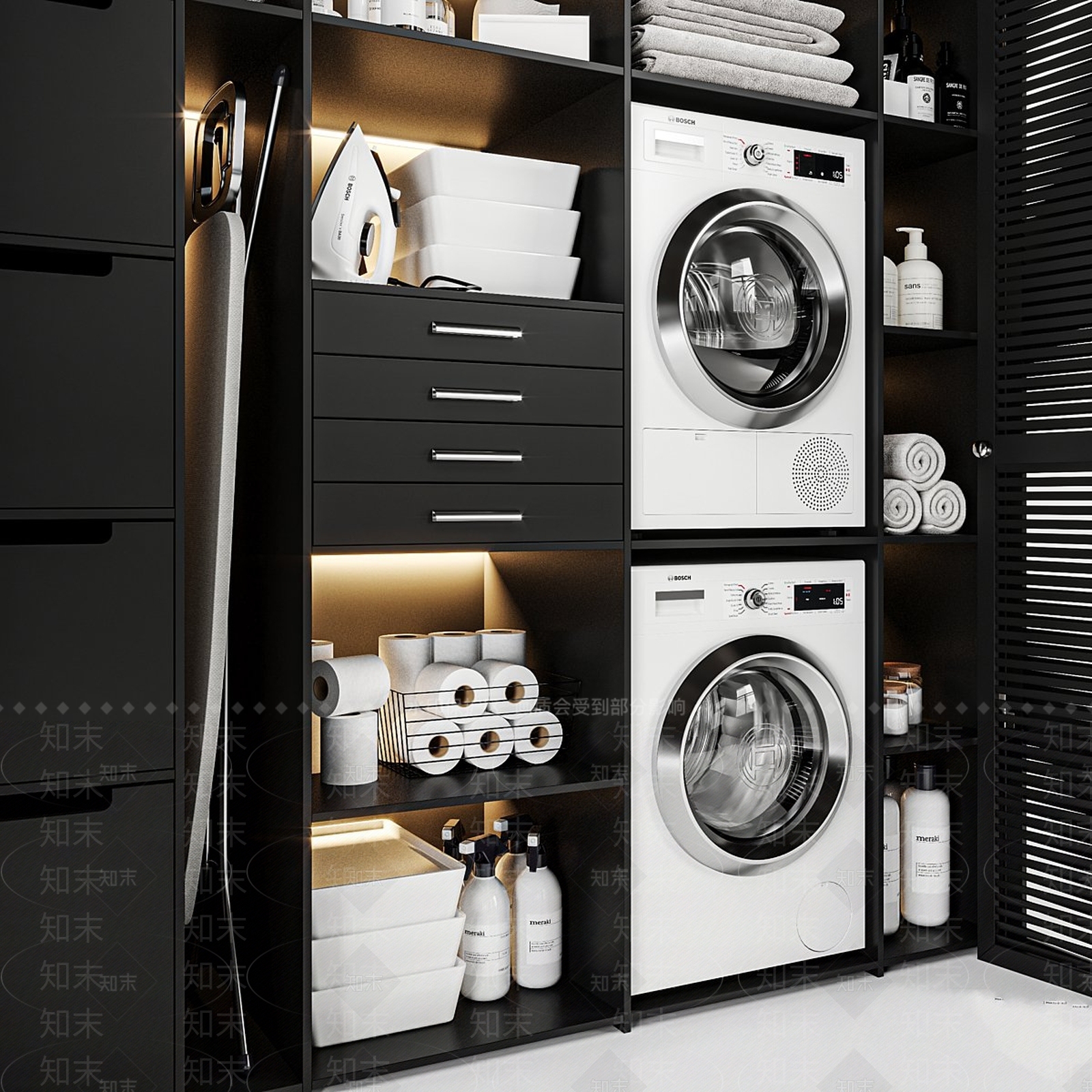 洗浴用品3D模型下载【ID:1189957577】