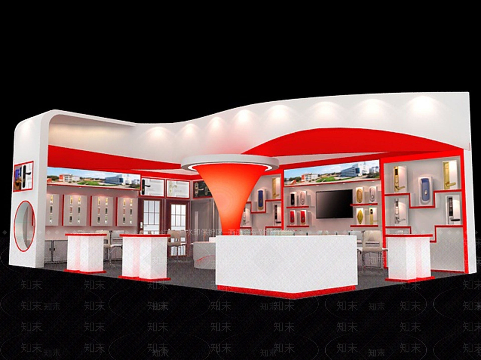 现代电器展厅展览3D模型下载【ID:1189957516】